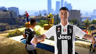 GTA 5 Ragdolls | CRISTIANO RONALDO Jump/Fails ep.2 (Euphoria physics) | Funny Moments