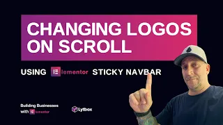 How To Change Logos On Scroll With Elementor 2020