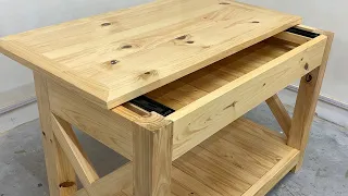 A Simple Way To Safely Close A Desk With A Secret Compartment Full Of Surprises // Smart Furniture
