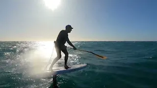 Downwind Foiling in Perth with Marcus Tardrew, designer of Casey. x Sunova Foil Boards