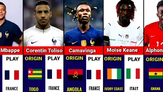 AFRICAN ORIGIN FOOTBALL PLAYERS REPRESENTING EUROPEA AND OTHER COUNTRIES
