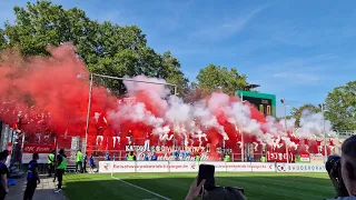 KICKERS-FANS MACHEN MAINDERBY ZUM HEIMSPIEL (STIMMUNGSVIDEO FSV FRANKFURT - KICKERS OFFENBACH)