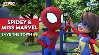 Spidey and Miss Marvel are on a rescue mission💪🏻| Spidey Shortie | @disneyindia