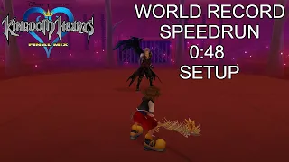 KH FM [Proud Mode] Sephiroth [WR] Speedrun 0:48 [WORLD RECORD] Setup