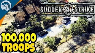 100,000 TROOPS SURROUNDED, BIG TANK BATTLE | Sudden Strike 4 Allied Campaign Gameplay