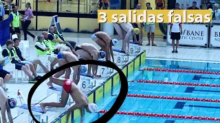 Natación: 3 Salidas falsas