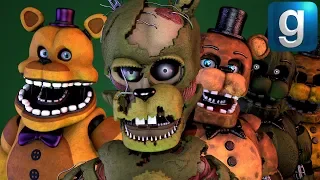 Gmod FNAF | Review | Brand New Scraptrap, Fredbear, And Help Wanted Withered Freddy Ragdolls!