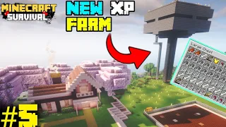 I MADE DOUBLE LAYER XP FARM IN MINECRAFT SURVIVAL SERIES #5