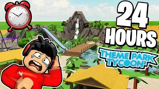 I spent 24 HOURS playing Theme Park Tycoon 2 Roblox (Part 2)