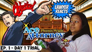 Real Lawyer Reacts to Phoenix Wright: Ace Attorney GAME | Case 1: The First Turnabout Gameplay