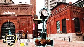 A Desolate Distillery District Toronto filmed during the Coronavirus pandemic (4k Toronto video)