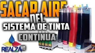 🚨🔴 HOW TO REMOVE THE AIR FROM THE CONTINUOUS INK SYSTEM