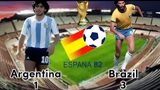 Maradona vs socrates world cup 1982 @AhmedZidan1971