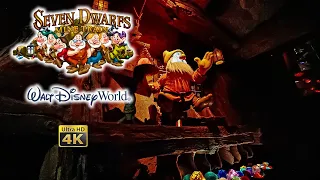 Seven Dwarfs Mine Train at Night On Ride Low Light Front Seat 4K POV Walt Disney World 2024 03 03