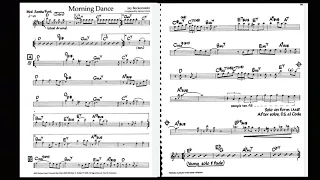Morning Dance play-along music sheet for E-flat instruments