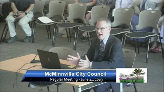 McMinnville City Council 6/11/2019