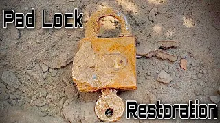 Very Rusty Lock Restoration. Padlock 2023