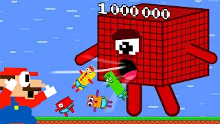 You are Grounded - Numberblocks babies | Big Trouble in Super Mario Bros | Game Animation