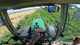 Cab view | John Deere 6120M + Omikron ORS 6/3