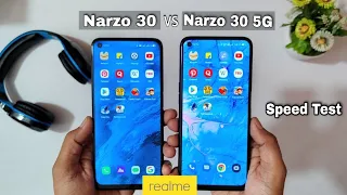 realme Narzo 30 vs realme Narzo 30 5G Speed Test