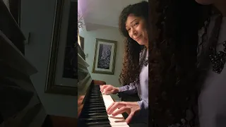 Failing at "Eyes on Me" (FF8) on piano #finalfantasy #nobuouematsu