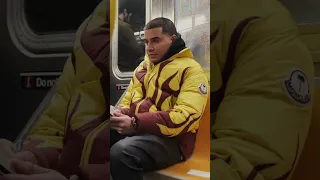 Drawing a random man on subway *wholesome*