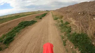 A 4 stroke rider riding a 2 stroke Cr250r.