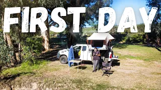 MY FIRST DAY CAMPING ALONE WITH MY TOYOTA HILUX IN AFRICA |S2EP3|