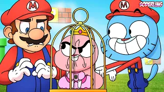 Марио в "Гамболе" - Все Пасхалки на "Братьев Супер Марио" в Мультсериалах!