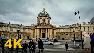 Walking Along  the RIVER OF PARIS, FRANCE 4K  UHD