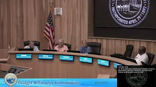 Redondo Beach Budget & Finance Commission, August 10, 2023