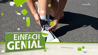 Neuartige SPRUNGGELENKSBANDAGE verhärtet sich beim Umknicken | Einfach genial | MDR