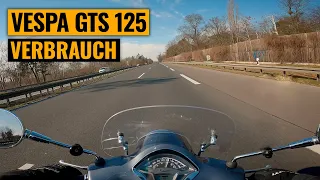 Verbrauch Vespa Gts 125 Euro 5 - Eine Überraschung?