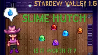 The Slime Hutch - Is it Worth it?  Stardew Valley Update 1.6