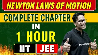 NEWTON LAWS OF MOTION in 1 Hour || Complete Chapter for JEE Main &Advanced