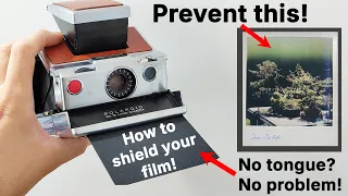 How to stop this annoying SX-70 'light leak' pattern! Tips for shooting in bright sun!