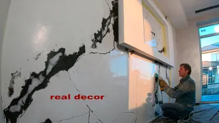 Marble wall decor! Venetian plaster, how to make it!