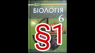 1 "Біологія-наука про живу природу"//6 клас Біологія//Остапченко