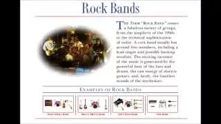 Musical Instrument Ensembles: Rock Bands