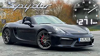 PORSCHE 981 Spyder | SOUND & 270KM/H Acceleration on AUTOBAHN