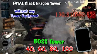 Black Dragon Fatal BOSS Tower 40, 60, 80 and 100 Random Diamond Reward | Mortal Kombat Mobile