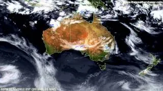 Australia's weather January 2012 - Satellite & Radar Animation