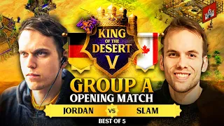 JORDAN vs SLAM King of the Desert 5 Opening Match Group A #ageofempires2