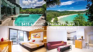 $415 Only Monthly rental Phuket Thailand condo Apartment cheap worldwide apartments