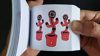 Flipbook Cactus dancing Squid Game | How to make a flipbook