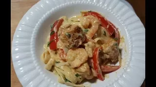 TGI Friday's Cajun Chicken And Shrimp Pasta