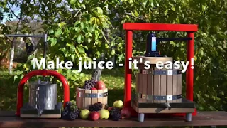 How to make Apple Juice using a Fruit Press and Crusher - SIA Apple press Ltd