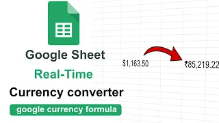 Google sheets 𝐫𝐞𝐚𝐥-𝐭𝐢𝐦𝐞 𝐜𝐮𝐫𝐫𝐞𝐧𝐜𝐲 𝐜𝐨𝐧𝐯𝐞𝐫𝐭𝐞𝐫 || 𝐆𝐨𝐨𝐠𝐥𝐞 𝐒𝐡𝐞𝐞𝐭 live money converter google formula