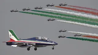 Aerobatic planes of the Italian Air Force's 'Frecce Tricolori' at RIAT 2022 🇮🇹