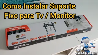 Como Instalar Suporte Fixo para TV / Monitor Elg Mod: N01V4